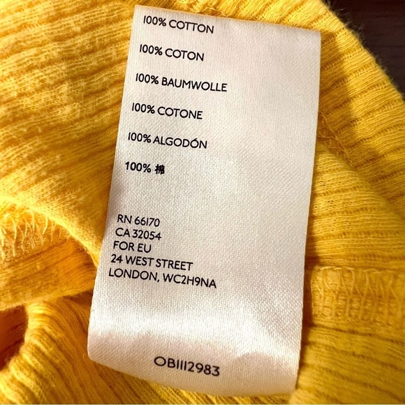 FREE PEOPLE WE THE FREE Georgie Muscle Tee in Gold women’s size XS - Picture 9 of 9